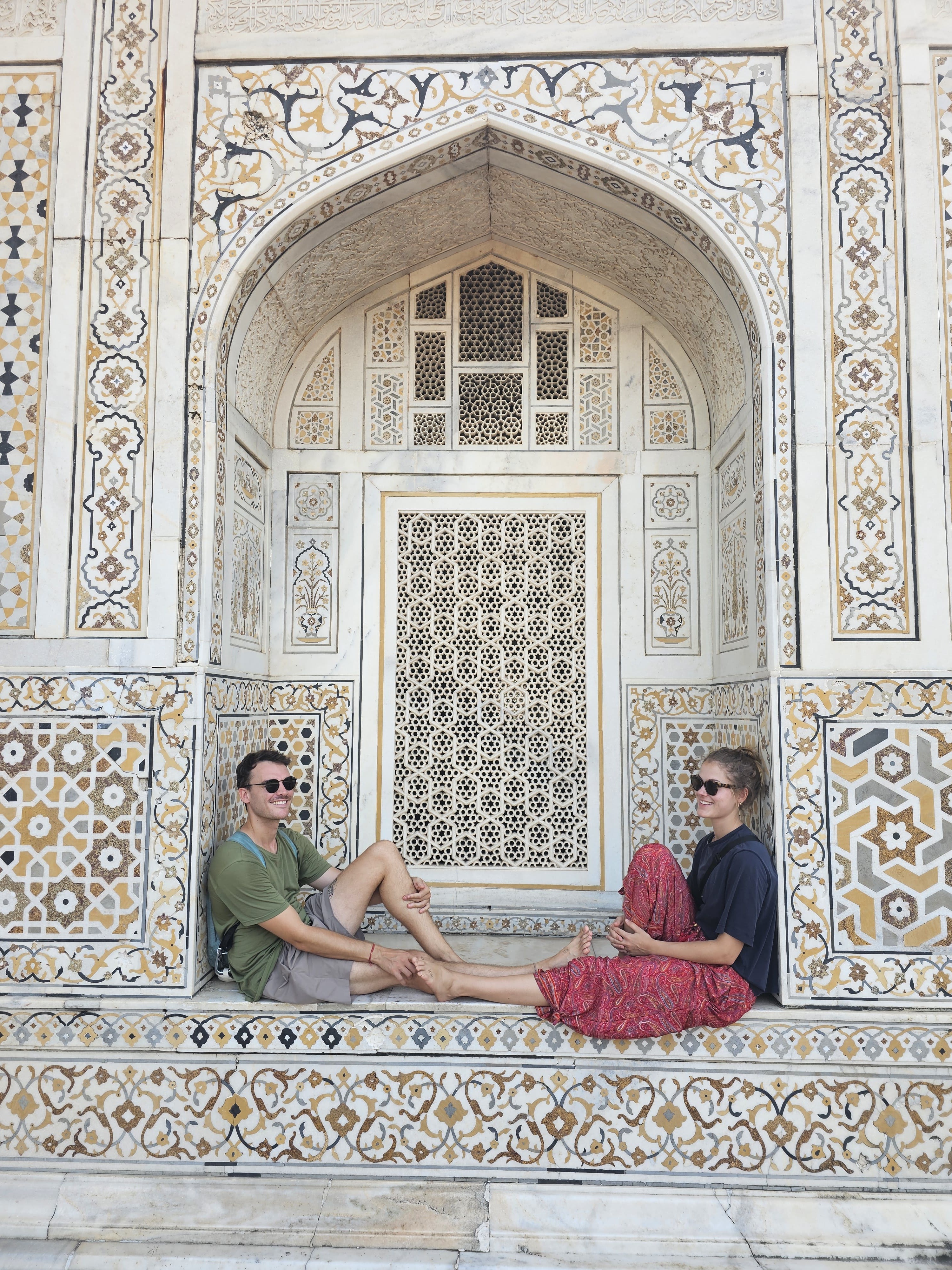 International guests exploring Baby Taj during a private guided tour in Agra