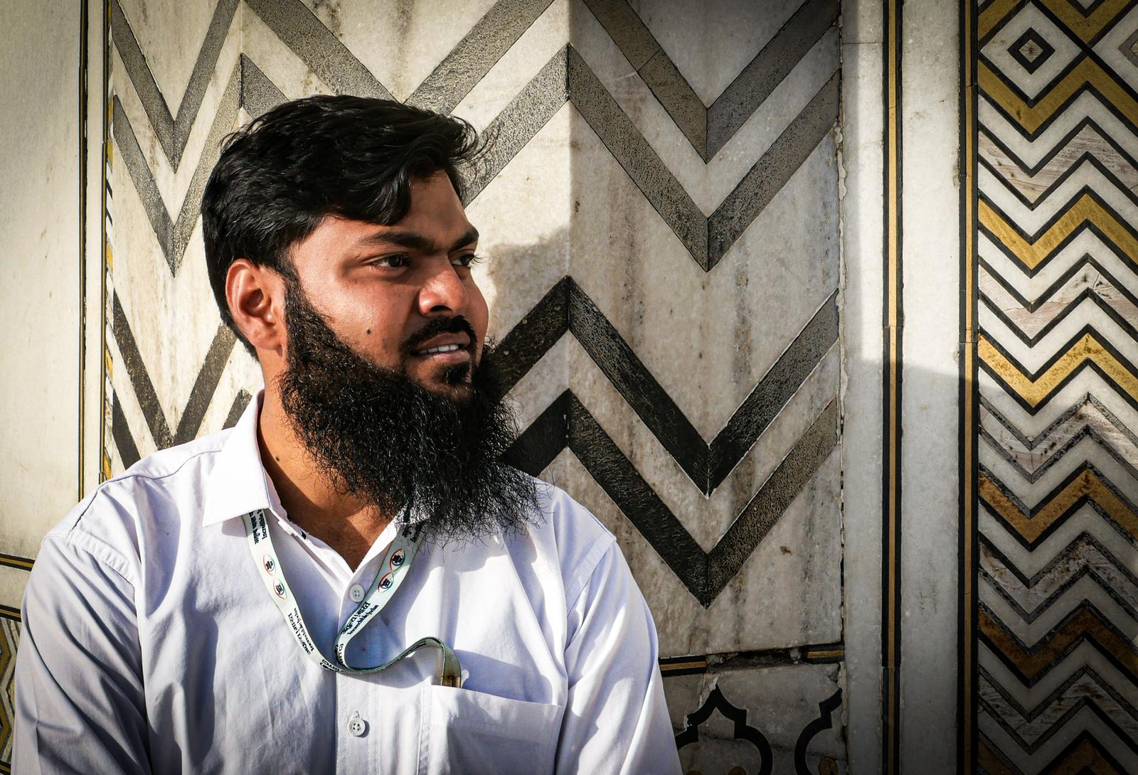 Kamran Khan during a private guided tour experience in Agra